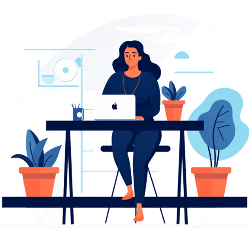 Thesis-Elearning.com Woman looking at our thesis course